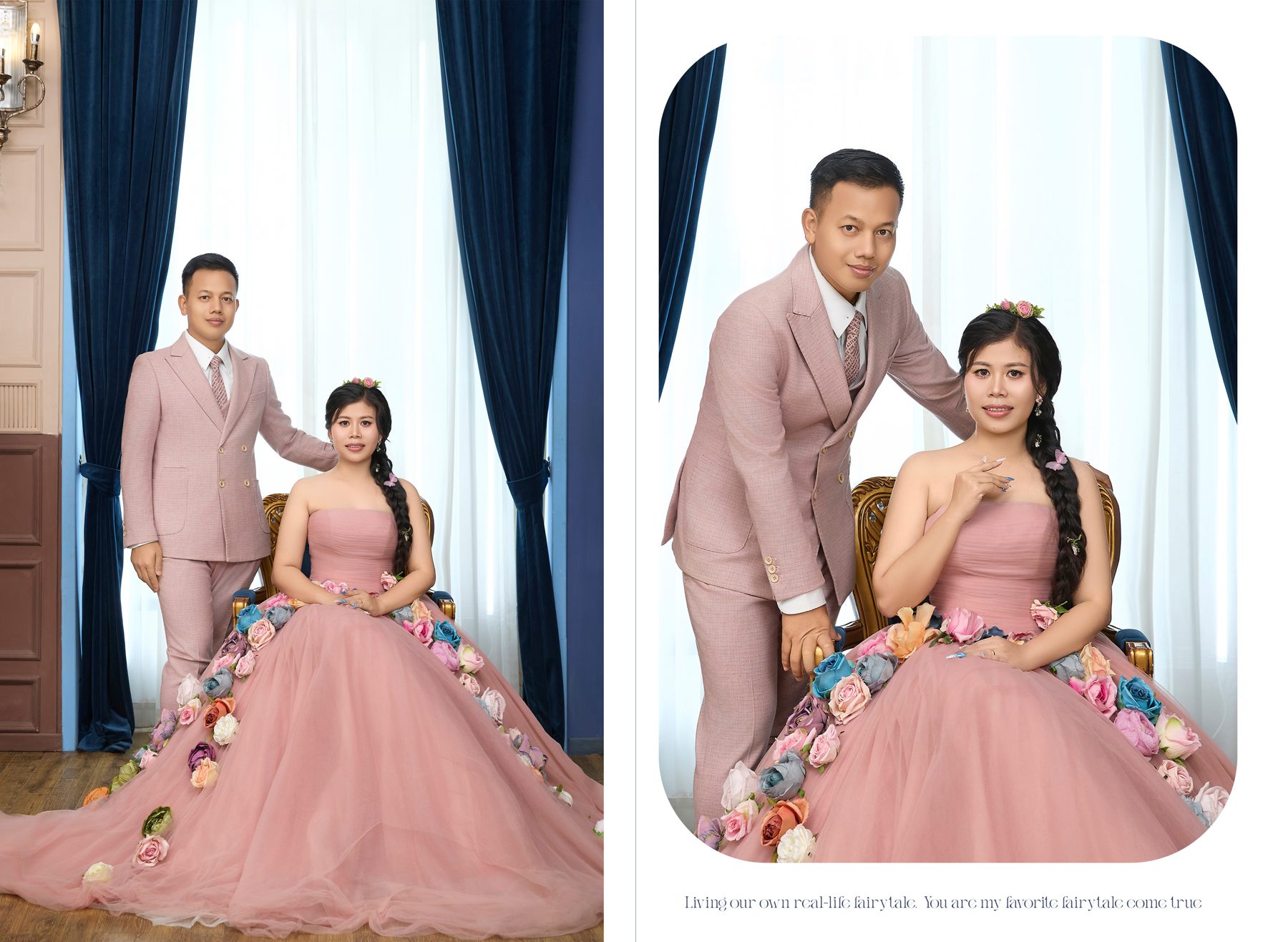 ကုလားထိုင်ပေါ်က ပန်းရောင်ဝတ်စုံ